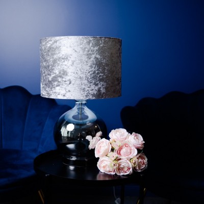 Lampa szklana okrągła Nora Silver 48 cm Home decoration